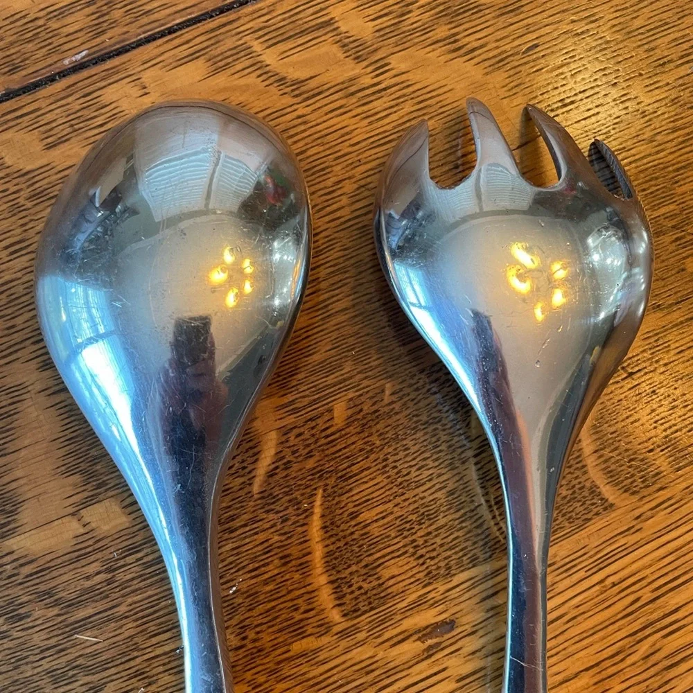 Vintage Pewter serving set Thanksgiving